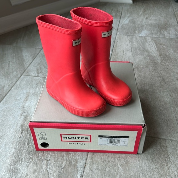 Hunter Other - Hunter Rain Boots- Hyper Pink- US Size 8 toddlers